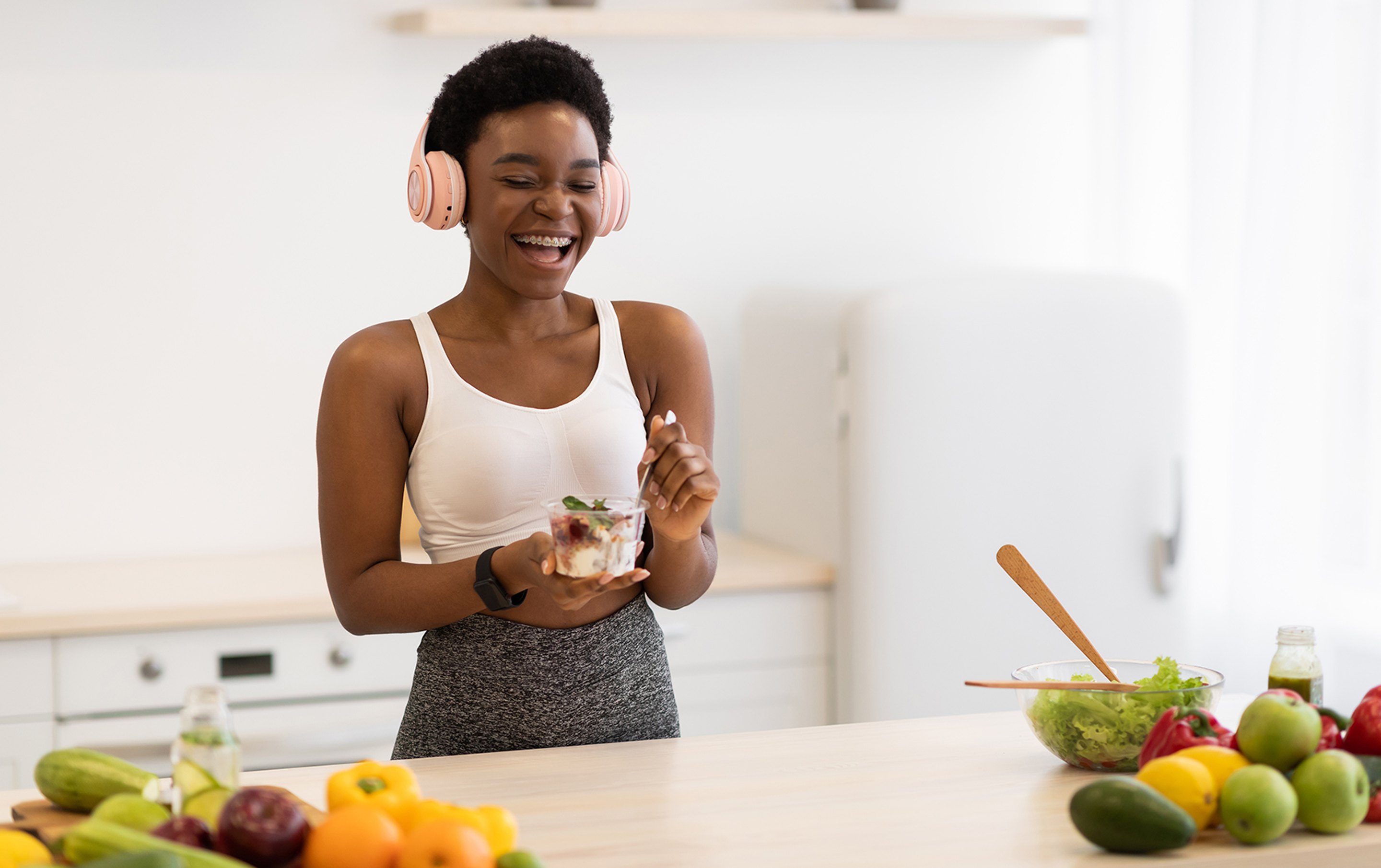 Nutritional counseling helping a woman enjoy treats guilt-free in Stuart, FL.