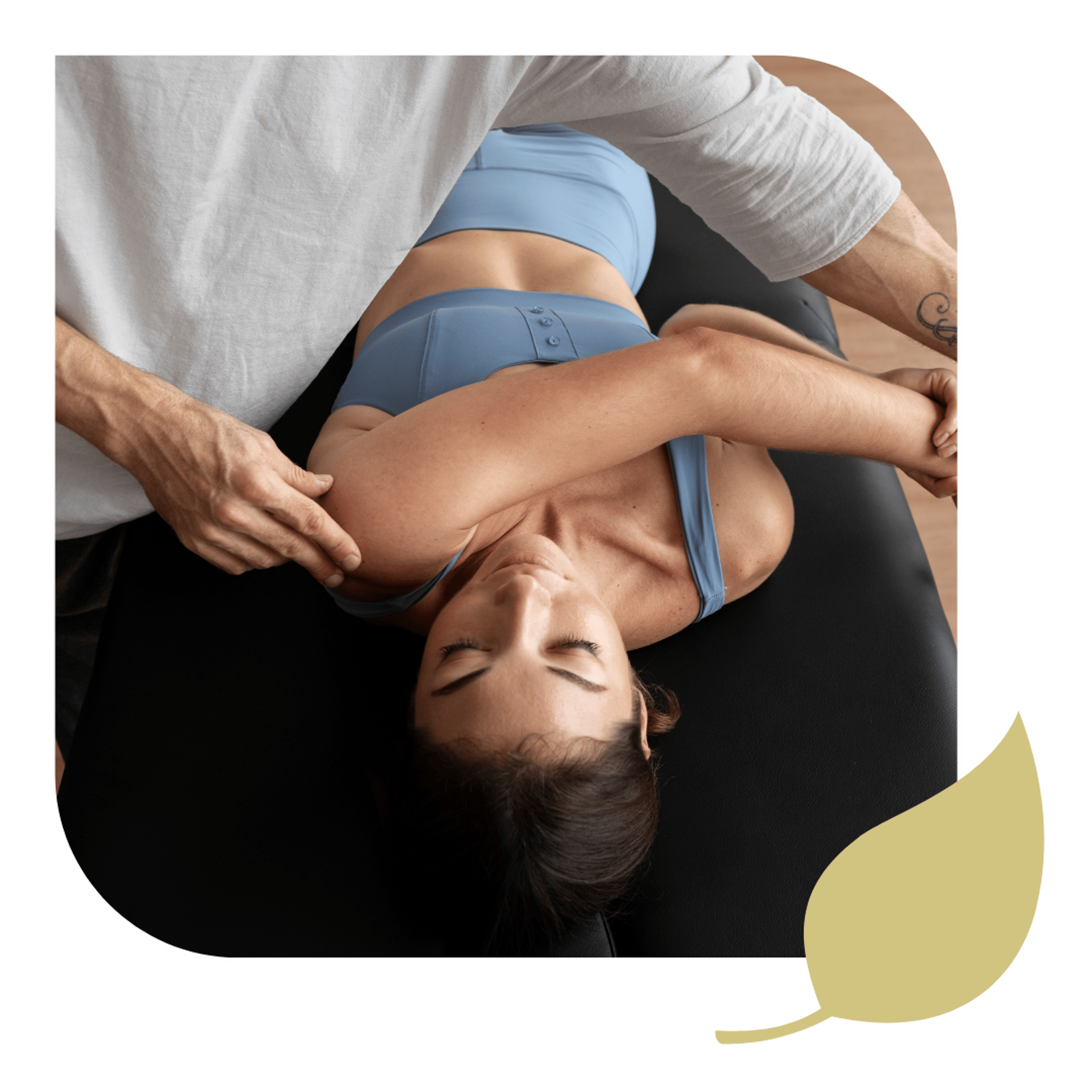 A Sports Chiropractor provides expert treatment to a female patient.