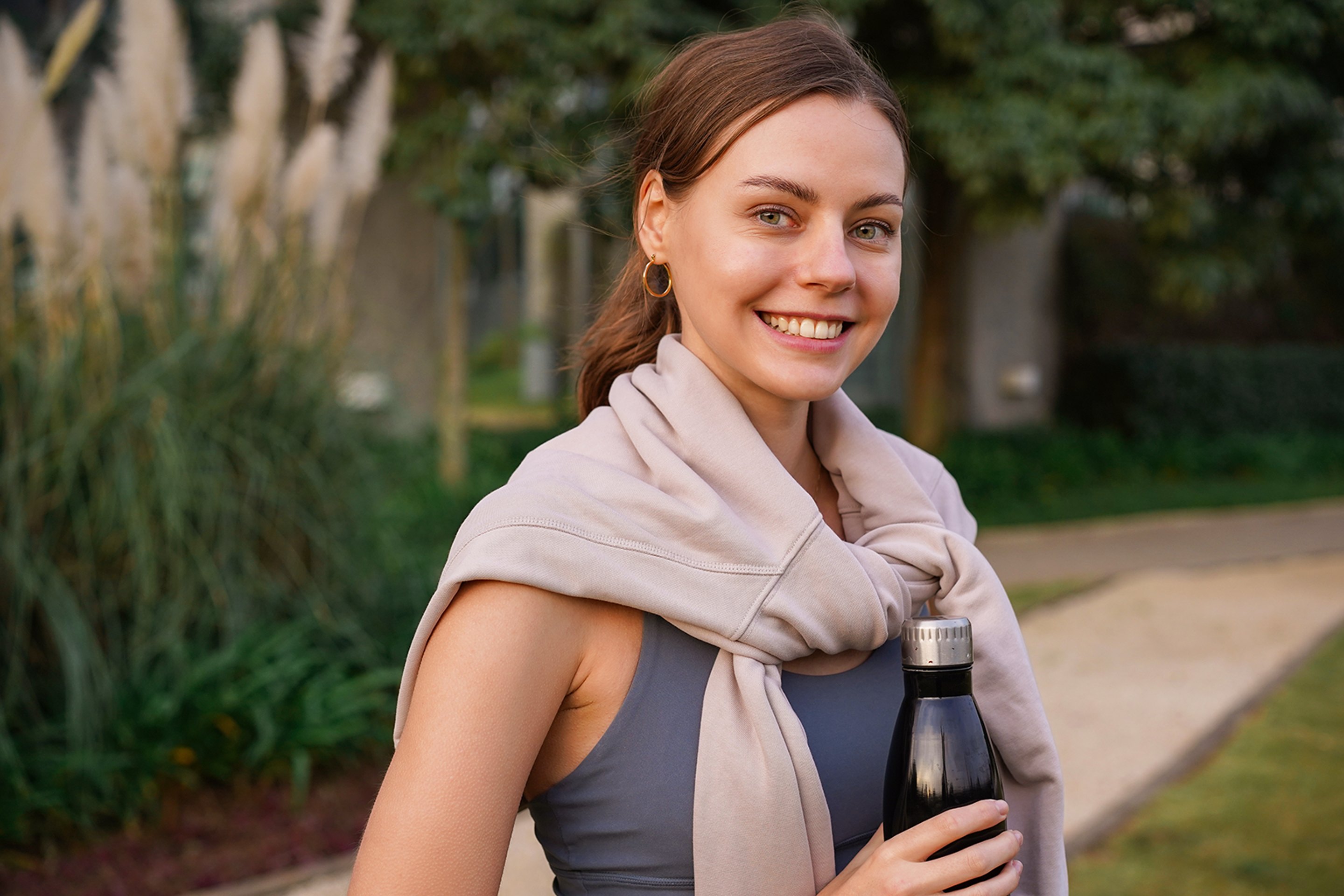 A young woman living healthily after functional treatment.